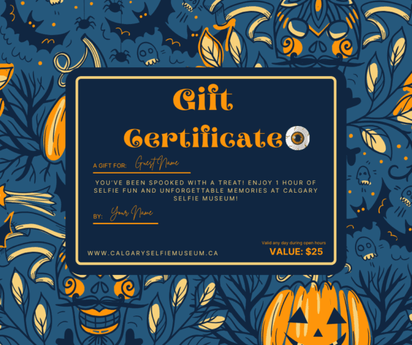 Calgary Selfie Museum Halloween Gift Card