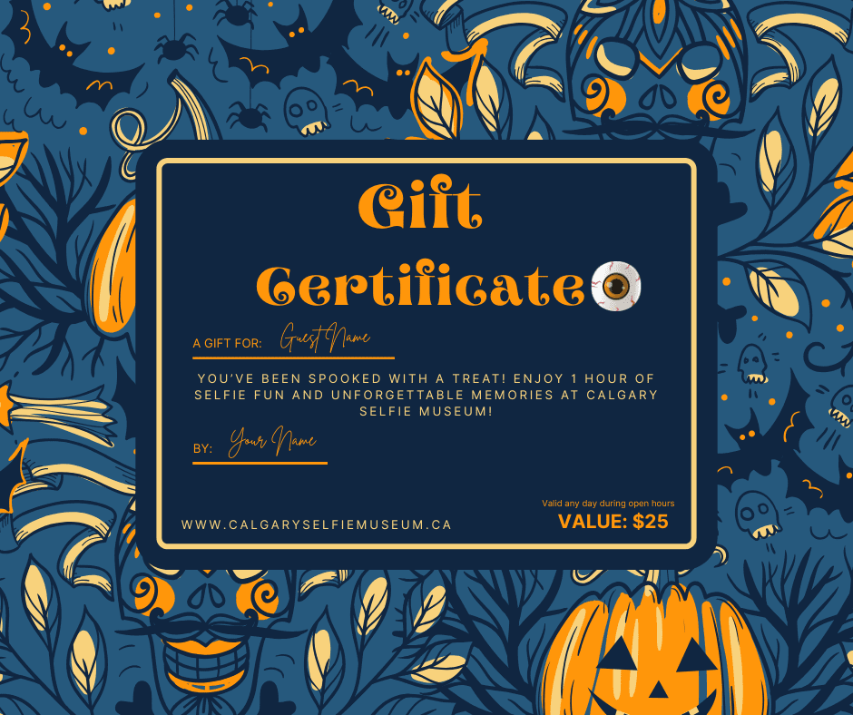 Calgary Selfie Museum Halloween Gift Card