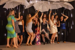 Birthday party cost at Calgary Selfie Museum with colorful interactive photo rooms